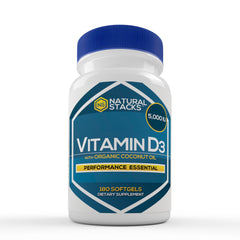 Vitamin D3  5,000 IU with Organic Coconut Oil - 180 ct.
