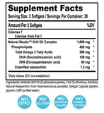 Antarctic Krill Oil with 1.5 mg of Astaxanthin - 60 ct.